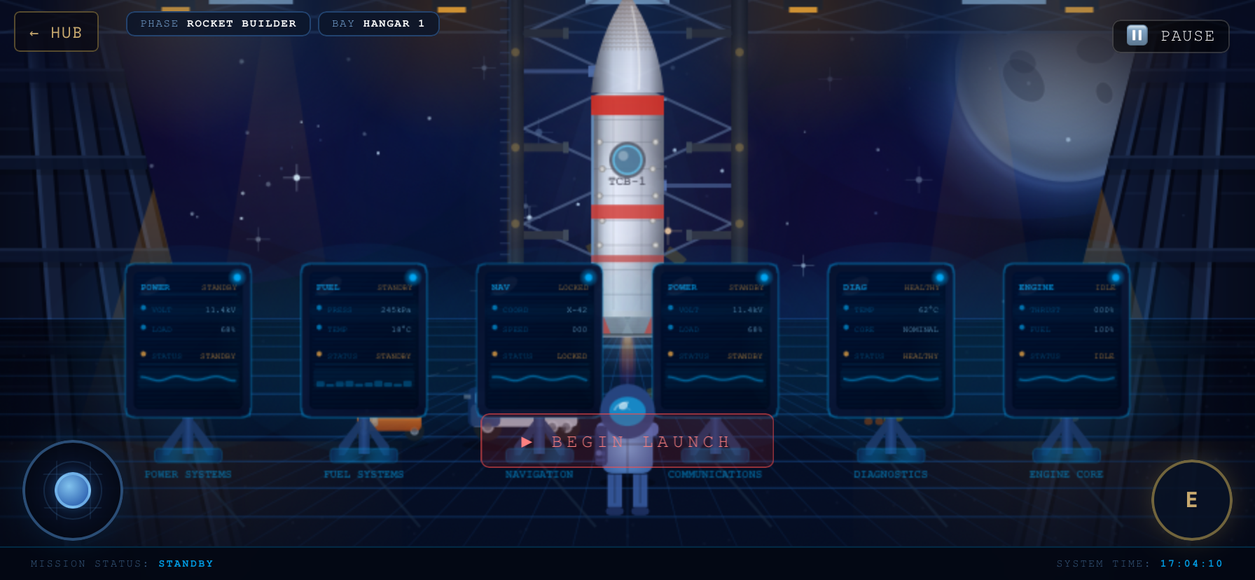 Launch Sequence — rocket builder